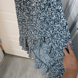 Molly Bracken Blue and White Floral Maxi Dress